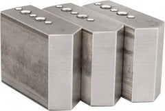 Northfield - 4" & Up Chuck Capacity, Northfield Air Style Attachment, Square Soft Lathe Chuck Jaw - 3 Jaws, Aluminum, 1.895mm Long x 3/4" Wide x 1-1/2" High - All Tool & Supply