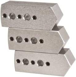 Northfield - 4" & Up Chuck Capacity, Northfield Air Style Attachment, Square Soft Lathe Chuck Jaw - 3 Jaws, Steel, 1.895mm Long x 3/4" Wide x 3/4" High - All Tool & Supply