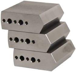 Northfield - 4" & Up Chuck Capacity, Northfield Air Style Attachment, Square Soft Lathe Chuck Jaw - 3 Jaws, Steel, 1.895mm Long x 3/4" Wide x 1-1/2" High - All Tool & Supply