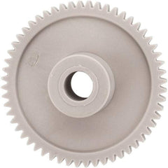 Made in USA - 32 Pitch, 1-3/4" Pitch Diam, 1-13/16" OD, 56 Tooth Spur Gear - 3/16" Face Width, 5/16" Bore Diam, 43/64" Hub Diam, 20° Pressure Angle, Acetal - All Tool & Supply