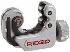 Ridgid - 1/4" to 1-1/8" Pipe Capacity, Mini Tube Cutter - Cuts Copper, Aluminum, Brass, 2-1/4" OAL - All Tool & Supply