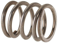 Value Collection - 0.42" OD, 0.047" Wire, 1/2" Free Length, Compression Spring - 35.04 Lb Spring Rating, Stainless Steel - All Tool & Supply