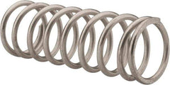 Value Collection - 0.72" OD, 0.072" Wire, 2" Free Length, Compression Spring - 15.81 Lb Spring Rating, Stainless Steel - All Tool & Supply