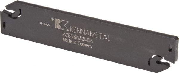 Kennametal - 1.2598" Blade Height, 0.2126" Blade Width, 5.9055" OAL, Neutral Cut, Double End Indexable Cut-Off Blade - 60mm Max Depth of Cut, A2BNSN Blade, A2 Cut-Off Series - All Tool & Supply