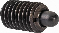 Gibraltar - M12 x 1.75, 20.5mm Thread Length, 6.5mm Plunger Projection, Steel Threaded Spring Plunger - 6.3mm Max Plunger Diam, 1.13 Kg Init End Force, 6.8 Kg Final End Force - All Tool & Supply