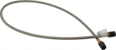 Made in USA - 36" OAL, 1/4" ID, 3,000 Max psi, Flexible Metal Hose Assembly - All Tool & Supply