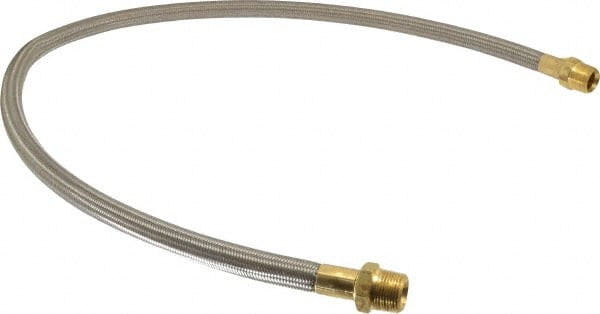 Made in USA - 48" OAL, 5/8" ID, 1,200 Max psi, Flexible Metal Hose Assembly - All Tool & Supply