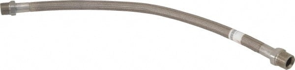 Made in USA - 24" OAL, 5/8" ID, 1,200 Max psi, Flexible Metal Hose Assembly - All Tool & Supply