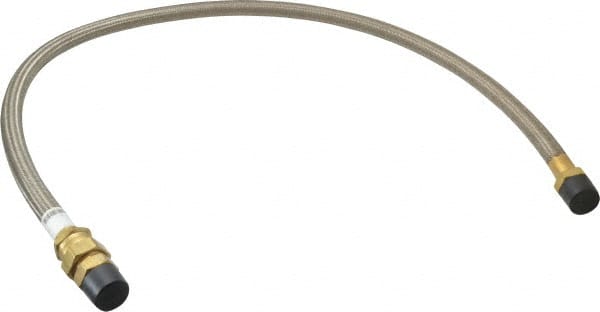 Made in USA - 48" OAL, 5/8" ID, 1,200 Max psi, Flexible Metal Hose Assembly - All Tool & Supply