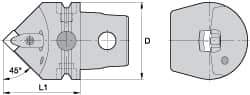 Kennametal - Slotted Pin for Indexable Turning Tools - Compatible with CM209 Clamps - All Tool & Supply