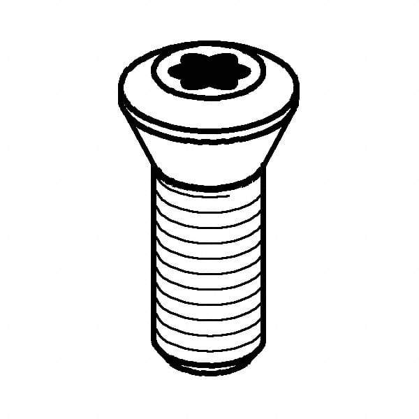 Kennametal - Hex Socket for Indexables - 1/4-20 Thread, For Use with Wedges - All Tool & Supply