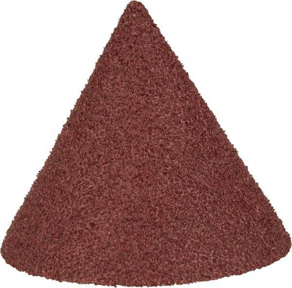 Superior Abrasives - 1-1/2" Diam 60 Grit 60° Included Angle Cone Center Lap - Aluminum Oxide, Medium Grade, Lock Nut Mount - All Tool & Supply