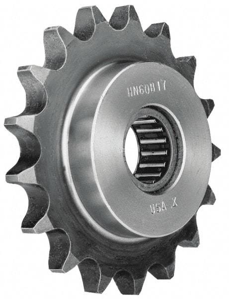 Browning - 1-3/4" Outside Diam, Steel, Chain Idler Sprocket - Chain Size 35 - All Tool & Supply