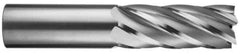 RobbJack - 1/2", 1" LOC, 1/2" Shank Diam, 3" OAL, 6 Flute, Solid Carbide Square End Mill - Single End, TiN Finish, Spiral Flute, 30° Helix, Centercutting, Right Hand Cut, Right Hand Flute, Series ST-630 - All Tool & Supply