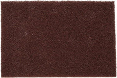 3M - Fine Grade, Aluminum Oxide Hand Pad - Brown, 6" Wide x 9" Long, Nonwoven - All Tool & Supply