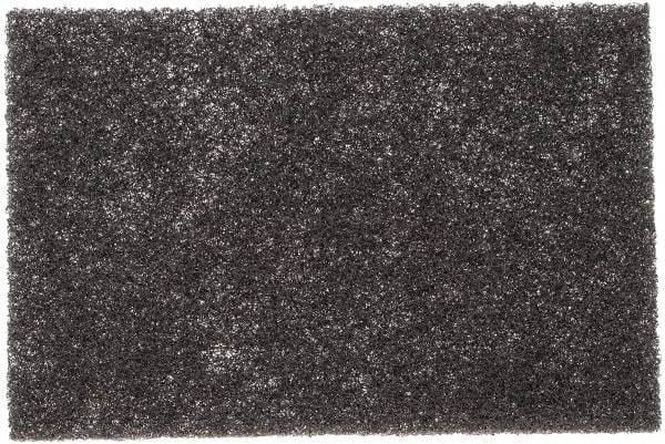 3M - Medium Grade, Silicon Carbide Hand Pad - Gray, 6" Wide x 9" Long, Nonwoven - All Tool & Supply