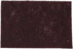 3M - Very Fine Grade, Aluminum Oxide Hand Pad - Maroon, 6" Wide x 9" Long x 1/4" Thick, Nonwoven - All Tool & Supply