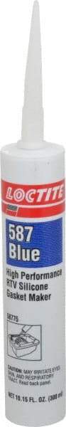 Loctite - 300 mL Cartridge Blue RTV Silicone Joint Sealant - 30 min Tack Free Dry Time, 24 hr Full Cure Time, Series 587 - All Tool & Supply