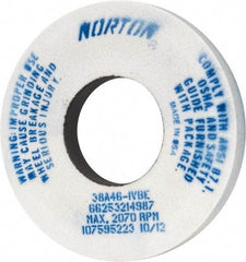 Norton - 12" Diam x 5" Hole x 1-1/2" Thick, I Hardness, 46 Grit Surface Grinding Wheel - Aluminum Oxide, Type 1, Coarse Grade, 2,070 Max RPM, Vitrified Bond, No Recess - All Tool & Supply