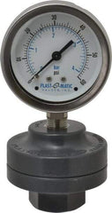 Plast-O-Matic - 60 Max psi, 2 Inch Dial Diameter, PVC Pressure Gauge Guard and Isolator - 3% Accuracy - All Tool & Supply