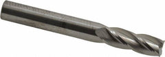 SGS - 5/16", 4 Flute, Single End, Solid Carbide, 0.015" Corner Radius End Mill - 2-1/2" OAL, 30° Helix, Right Hand Flute, 13/16" LOC, Right Hand Cut - All Tool & Supply