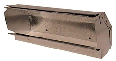 Made in USA - 3-1/4" ID Galvanized Duct Shortway 90° Stack El - 10" Long, Standard Gage, 45 Piece - All Tool & Supply