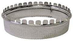 Made in USA - 8" ID Galvanized Duct Round Starting Collar - Standard Gage, 50 Piece - All Tool & Supply