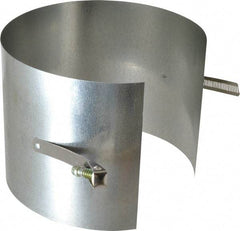 Made in USA - 6" ID Galvanized Duct Drawband - 6" Long, Standard Gage, 25 Piece - All Tool & Supply