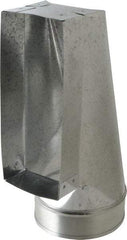 Made in USA - 6" ID Galvanized Duct End Register Boot - 10" Long x 4" Wide, Standard Gage, 25 Piece - All Tool & Supply