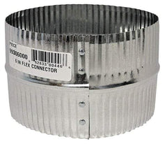 Made in USA - 8" ID Galvanized Duct Flex Connector - Standard Gage, 30 Piece - All Tool & Supply