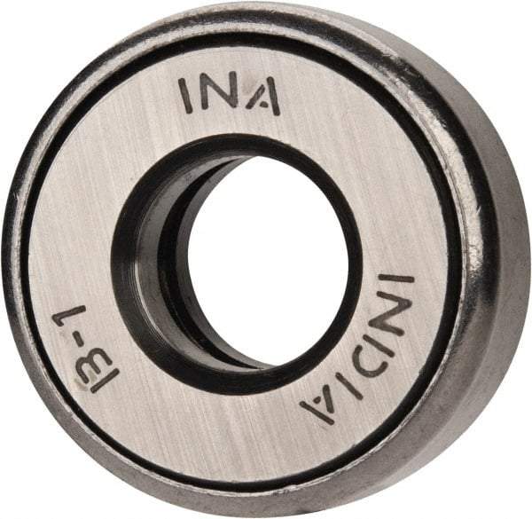 INA Bearing - 1/2" Inside x 1-7/32" Outside Diam, 5/8" Thick, Steel Ball Thrust Bearing - 5,600 Lbs. Static Capacity, 3,850 Max Pressure x Velocity - All Tool & Supply