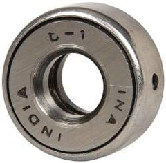 INA Bearing - 1/2" Inside x 1-7/32" Outside Diam, 9/16" Thick, Steel Ball Thrust Bearing - 5,600 Lbs. Static Capacity, 3,850 Max Pressure x Velocity - All Tool & Supply