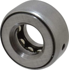 INA Bearing - 9/16" Inside x 1-7/32" Outside Diam, 9/16" Thick, Steel Ball Thrust Bearing - 5,600 Lbs. Static Capacity, 3,850 Max Pressure x Velocity - All Tool & Supply