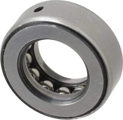 INA Bearing - 13/16" Inside x 1-15/32" Outside Diam, 9/16" Thick, Steel Ball Thrust Bearing - 7,300 Lbs. Static Capacity, 4,250 Max Pressure x Velocity - All Tool & Supply