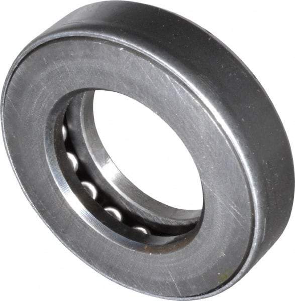 INA Bearing - 1-3/8" Inside x 2-15/32" Outside Diam, 5/8" Thick, Steel Ball Thrust Bearing - 16,600 Lbs. Static Capacity, 7,300 Max Pressure x Velocity - All Tool & Supply