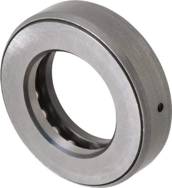 INA Bearing - 1-7/16" Inside x 2-15/32" Outside Diam, 5/8" Thick, Steel Ball Thrust Bearing - 16,600 Lbs. Static Capacity, 7,300 Max Pressure x Velocity - All Tool & Supply