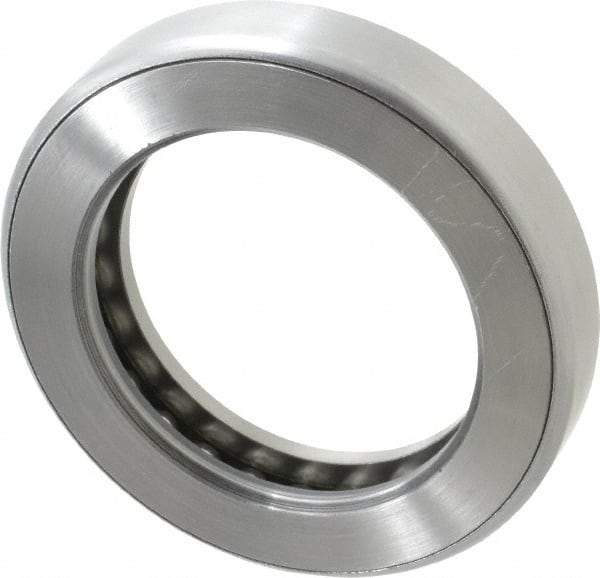 INA Bearing - 3-1/2" Inside x 5-7/32" Outside Diam, 1" Thick, Steel Ball Thrust Bearing - 60,000 Lbs. Static Capacity, 19,200 Max Pressure x Velocity - All Tool & Supply