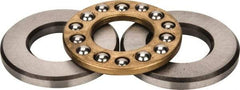 INA Bearing - 3/4" Inside x 1-15/32" Outside Diam, 9/16" Thick, Steel Ball Thrust Bearing - 530 Lbs. Static Capacity, 880 Max Pressure x Velocity - All Tool & Supply