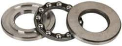 INA Bearing - 1" Inside x 1.969" Outside Diam, 5/8" Thick, Steel Ball Thrust Bearing - 6,700 Lbs. Static Capacity, 3,650 Max Pressure x Velocity - All Tool & Supply