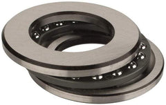 INA Bearing - 1-1/2" Inside x 2-19/32" Outside Diam, 5/8" Thick, Steel Ball Thrust Bearing - 10,000 Lbs. Static Capacity, 4,350 Max Pressure x Velocity - All Tool & Supply