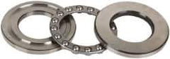 INA Bearing - 1-5/8" Inside x 2.969" Outside Diam, 13/16" Thick, Steel Ball Thrust Bearing - 14,000 Lbs. Static Capacity, 6,100 Max Pressure x Velocity - All Tool & Supply