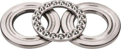 INA Bearing - 1-3/4" Inside x 3-3/32" Outside Diam, 13/16" Thick, Steel Ball Thrust Bearing - 14,000 Lbs. Static Capacity, 6,100 Max Pressure x Velocity - All Tool & Supply