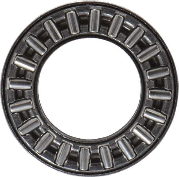 INA Bearing - 5/8" Inside x 1-1/8" Outside Diam, 0.078" Thick, Steel Needle Cage Thrust Bearing - All Tool & Supply