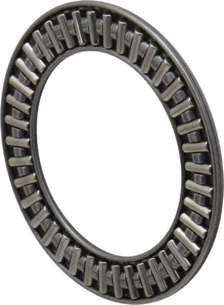 INA Bearing - 1-3/8" Inside x 2-1/16" Outside Diam, 0.078" Thick, Steel Needle Cage Thrust Bearing - All Tool & Supply