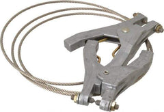 Hubbell Workplace - 19 AWG, 5 Ft., Hand Clamp, Grounding Cable with Clamps - Noninsulated, Includes 2 Hand Clamps - All Tool & Supply