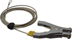 Hubbell Workplace - 19 AWG, 10 Ft., Hand Clamp, Terminal, Grounding Cable with Clamps - Noninsulated - All Tool & Supply