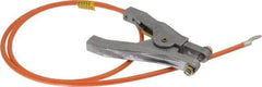 Hubbell Workplace - 19 AWG, 3 Ft., Hand Clamp, Terminal, Grounding Cable with Clamps - Orange - All Tool & Supply