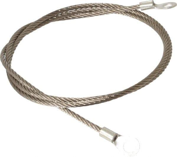 Hubbell Workplace - 19 AWG, 3 Ft., Terminal, Grounding Cable with Clamps - Noninsulated, Includes (2) 1/4 Inch Terminals - All Tool & Supply