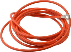 Hubbell Workplace - 19 AWG, 10 Ft., Terminal, Grounding Cable with Clamps - Orange, Includes (2) 1/4 Inch Terminals - All Tool & Supply