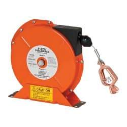 Hubbell Workplace - 1/8 Inch x 50 Ft. Stranded Cable Grounding Reel - Spring Driven Reel - All Tool & Supply